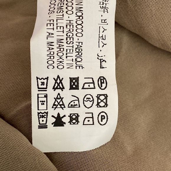 NWT Zara Limited Edition Khaki 100% Viscose Longline Collared Shirt Dress Size S - Picture 15 of 15